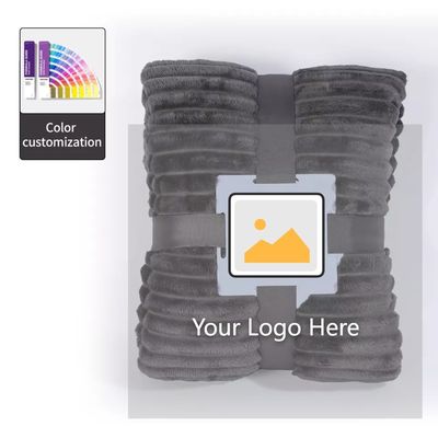 Elegante Super suave teñido de lana polar de color sólido moderno lanzar manta para ropa de cama