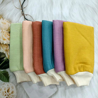 Guantes de cepillado exfoliante para exfoliantes turcos Removedor de piel muerta en forma de rectángulo