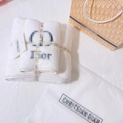 Mucho y cómodo conjunto de toallas de algodón de punto rectangular y elegante para el baño