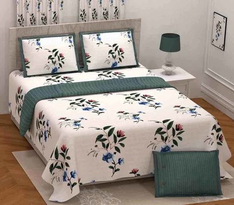 108 x 108 pulgadas de cama doble sin articulaciones hecha a medida en algodón de twill para bodas