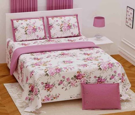 108 x 108 pulgadas de cama doble sin articulaciones hecha a medida en algodón de twill para bodas