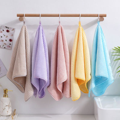 Toallas de mano de microfibra suave de 35x75cm para baño y spa de forma rectangular