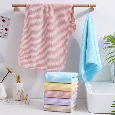 Toallas de mano de microfibra suave de 35x75cm para baño y spa de forma rectangular