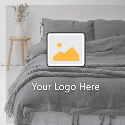 Un conjunto de ropa de cama 100% de lino francés para una experiencia de sueño acogedora y lujosa