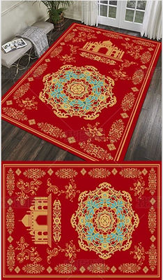 Alfombra de oración del Ramadán islámico gruesa 450g para el salón de la casa y la manta de oración musulmana