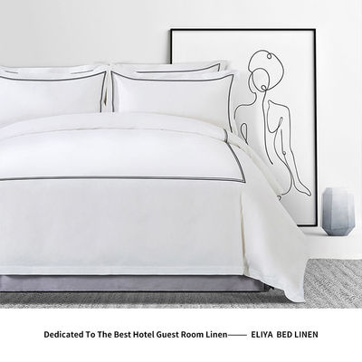 Cubiertas de cama de lujo Set de sábanas de cama de lujo en algodón 100% para sábanas de doble tamaño
