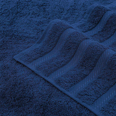 6 piezas de toalla de algodón 100% de lujo Dobby Border para ducha de baño
