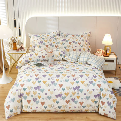 Multicolores 100% de algodón de cama doble conjunto de King Size Cobertura de edredón para el hogar hotel
