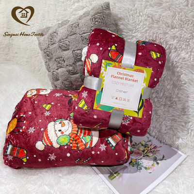 Cubierta rectangular de doble capa para Navidad personalizada Feliz Navidad