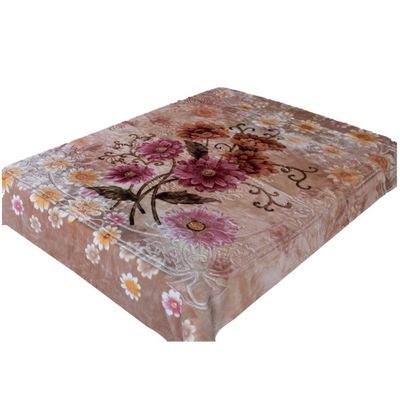 1kg-6kg de peso pesado manta de visón raschel para invierno patrón de una y dos capas