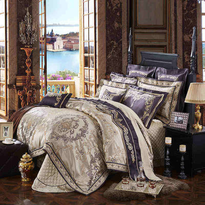 Agregue un toque de lujo a su hotel con este conjunto de Jacquard de estilo europeo sostenible