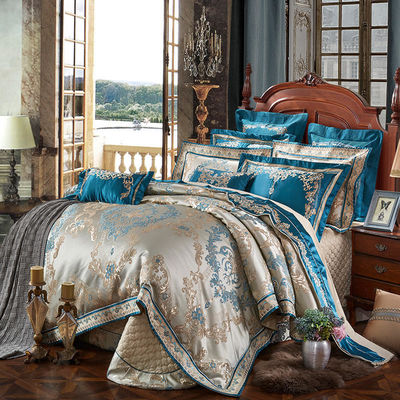 Agregue un toque de lujo a su hotel con este conjunto de Jacquard de estilo europeo sostenible