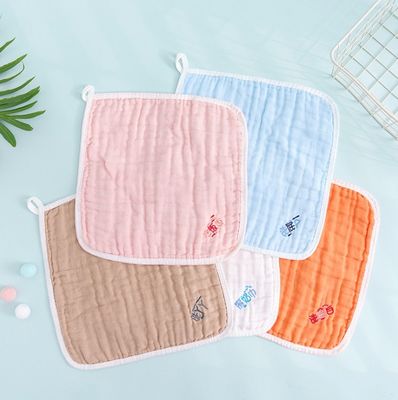 Cuadrados de muselina de algodón 100% sostenible para bebés unisex Ropa facial de muselina reutilizable