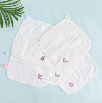 Cuadrados de muselina de algodón 100% sostenible para bebés unisex Ropa facial de muselina reutilizable