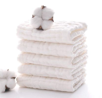 Cuadrados de muselina de algodón 100% sostenible para bebés unisex Ropa facial de muselina reutilizable