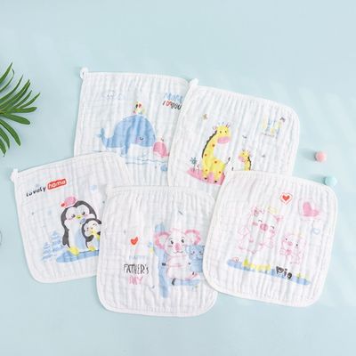Cuadrados de muselina de algodón 100% sostenible para bebés unisex Ropa facial de muselina reutilizable