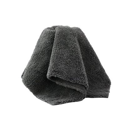 Toalla de fibra microfibra sin bordes para vehículos de 40*40 cm de absorción ultra gruesa y secado rápido