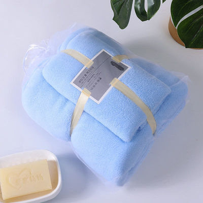 Adultos y niños Toallas para el rostro y la mano Conjuntos de toallas de terciopelo de coral suave absorbente para todas las edades