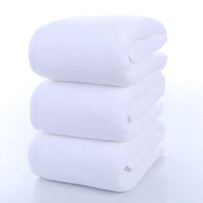 Toalla de baño 100% de algodón gruesa 80*180cm de tamaño múltiple 21S Blanco Toalla de baño suave 600g para verano