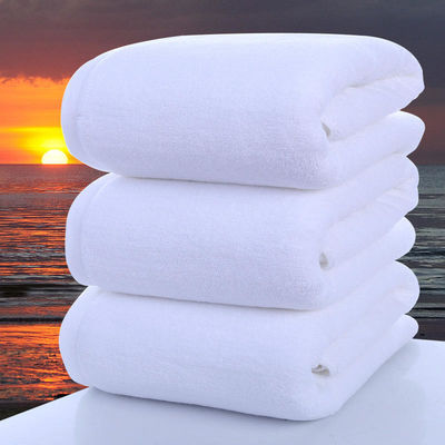 Toalla de baño 100% de algodón gruesa 80*180cm de tamaño múltiple 21S Blanco Toalla de baño suave 600g para verano