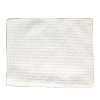 Toalla de té de tejido de gofres blancos Sublimación Toalla de cocina en blanco para impresión a medida
