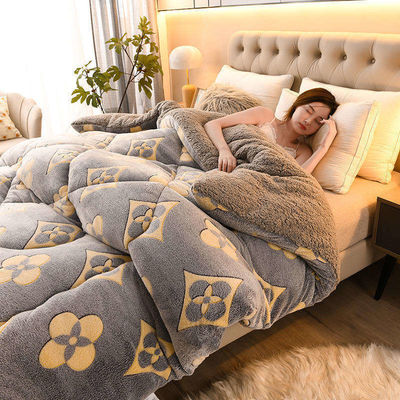 Cama de hotel de tamaño Queen Microfiber colcha con diseño personalizado y patrón impreso