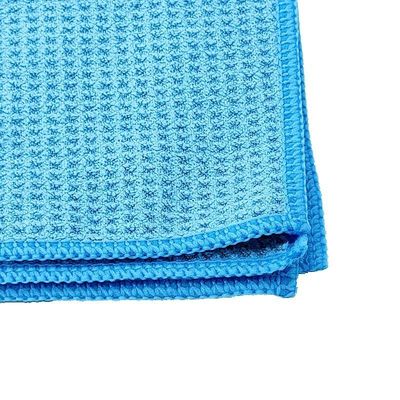 Producto de cuidado del automóvil de microfibra de poliéster 380 GSM Waffle Tejido Toallas de secado para detalle