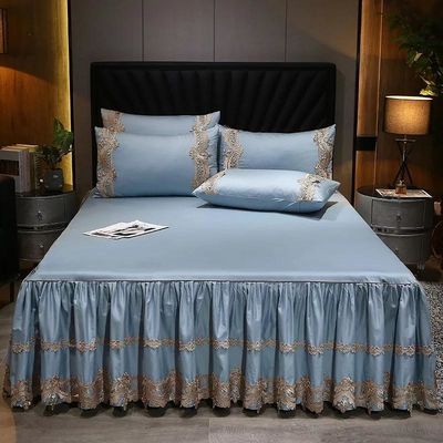 Añade estilo y comodidad a tu dormitorio con faldas de cama en tejido de algodón poliéster