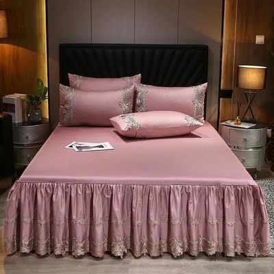 Añade estilo y comodidad a tu dormitorio con faldas de cama en tejido de algodón poliéster