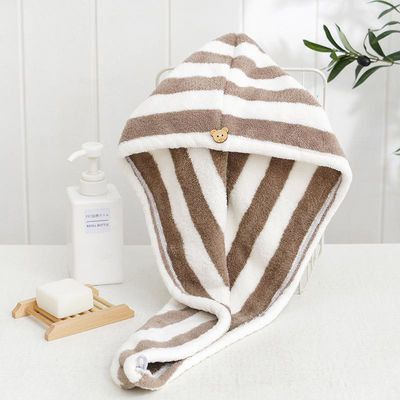 Turbante de secado de cabello de microfibra altamente absorbente para secar rápidamente el cabello largo grueso rizado