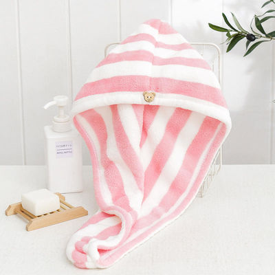 Turbante de secado de cabello de microfibra altamente absorbente para secar rápidamente el cabello largo grueso rizado