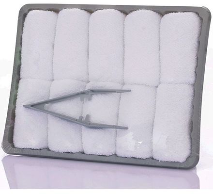 25*25cm Logotipo Blanco Avión Paleta de algodón Toalla Antipilling y arrugas desvanecerse Cuidado fácil