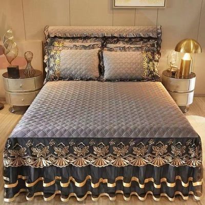4 piezas de hojas planas fundas de almohada mantel de cama de lujo ropa de cama bordada para hotel