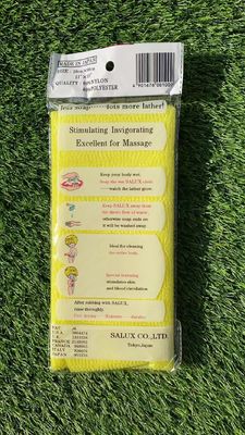 Toalla de baño exfoliante de rollo Tejido de limpieza japonés 60% Nylon 40% Poliéster para adultos
