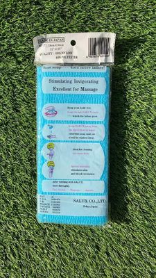 Toalla de baño exfoliante de rollo Tejido de limpieza japonés 60% Nylon 40% Poliéster para adultos