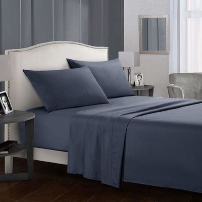 Impresión por pantalla rotativa de ropa de cama de tejido de microfibra blanda 2pcs por juego para su dormitorio