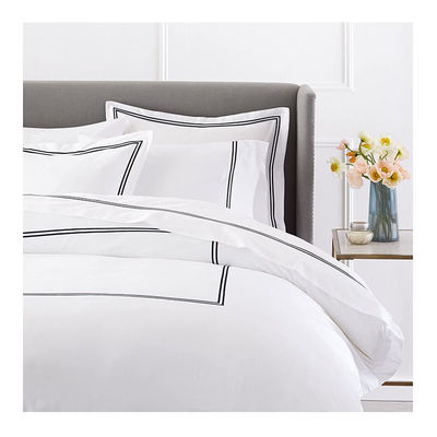 Estilo europeo y americano 400TC lujoso set de manta bordada para cama Queen Size