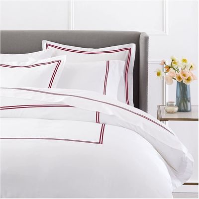 Estilo europeo y americano 400TC lujoso set de manta bordada para cama Queen Size
