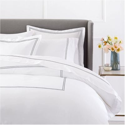Estilo europeo y americano 400TC lujoso set de manta bordada para cama Queen Size