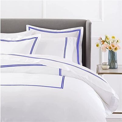 Estilo europeo y americano 400TC lujoso set de manta bordada para cama Queen Size