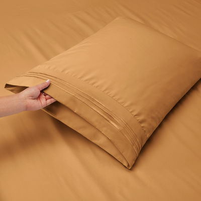 Set de sábanas de microfibra para ropa de cama de color sólido en el mercado de Canadá y México