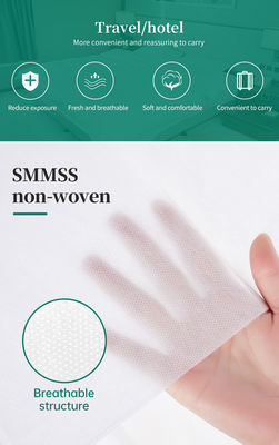 Seti de ropa de cama desechable para viajes 4 piezas Seti de ropa de cama suave transpirable Seti de almohada con cubierta de colcha