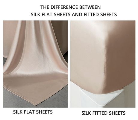 Consigue una buena noche de sueño con este set de ropa de cama de seda de morera.