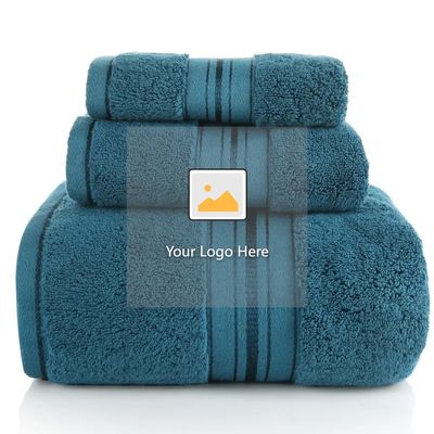 Rectángulo orgánico de diseño sencillo sábanas egipcias toallas de baño extra grandes conjunto con logotipo