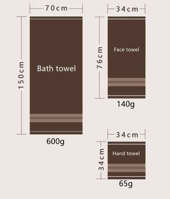 Rectángulo orgánico de diseño sencillo sábanas egipcias toallas de baño extra grandes conjunto con logotipo