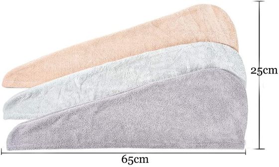 T / T Plazo de pago BSCI Microfibra de toalla para el cabello envoltura de toalla para el cabello para mujeres mágico secador rápido de cabello