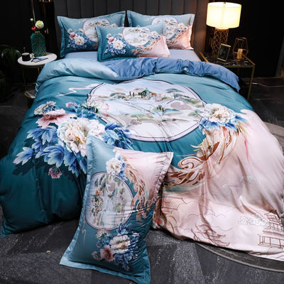 Moderna ropa de cama Tencel Lavado Conjunto de ropa de cama Conjunto de mano ecológica y suave