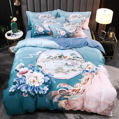 Moderna ropa de cama Tencel Lavado Conjunto de ropa de cama Conjunto de mano ecológica y suave
