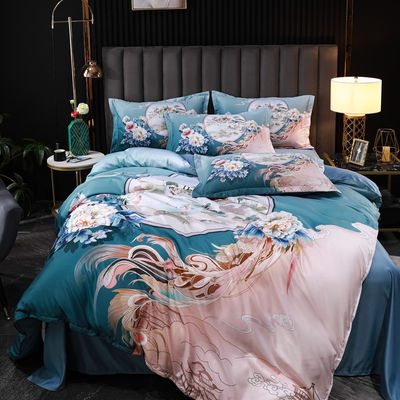 Moderna ropa de cama Tencel Lavado Conjunto de ropa de cama Conjunto de mano ecológica y suave
