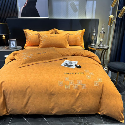 Luxury Home Textile Set de ropa de cama de algodón egipcio con cortinas a juego para cama King Size